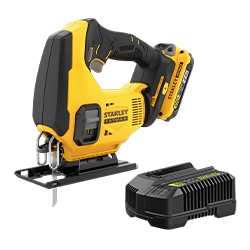 18V STANLEY® FATMAX® V20 Jigsaw with 1 x 2.0Ah Lithium-Ion Battery and Kit Box 