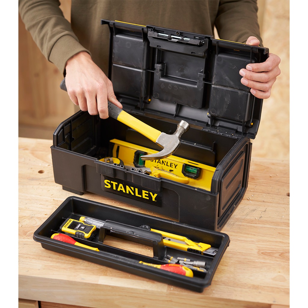 Stanley Cantilever Tool Box Di Stoccaggio Cassetta degli attrezzi con raccordi rimovibile organizzatori 