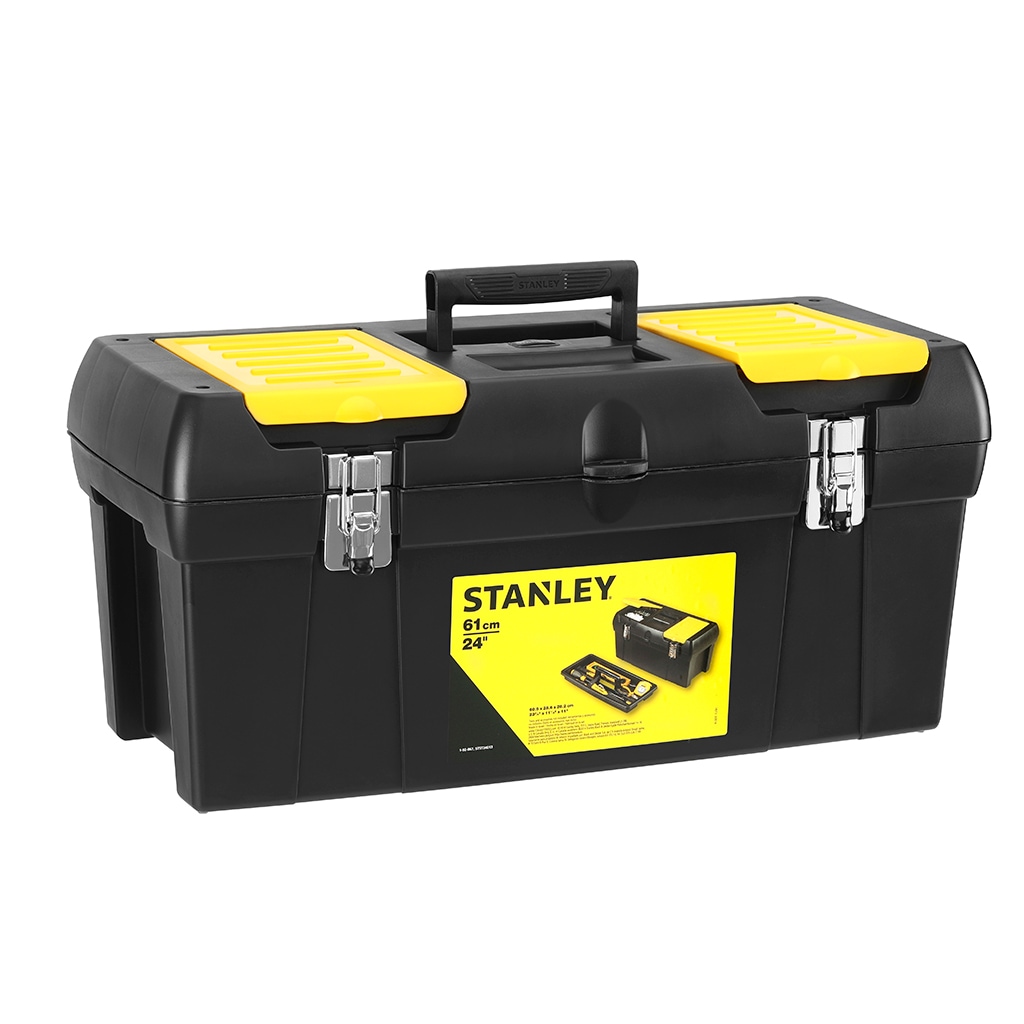 Stanley Outil Boîte de rangement Boîte à outils avec attaches métalliques poitrine Organisateur Compact 