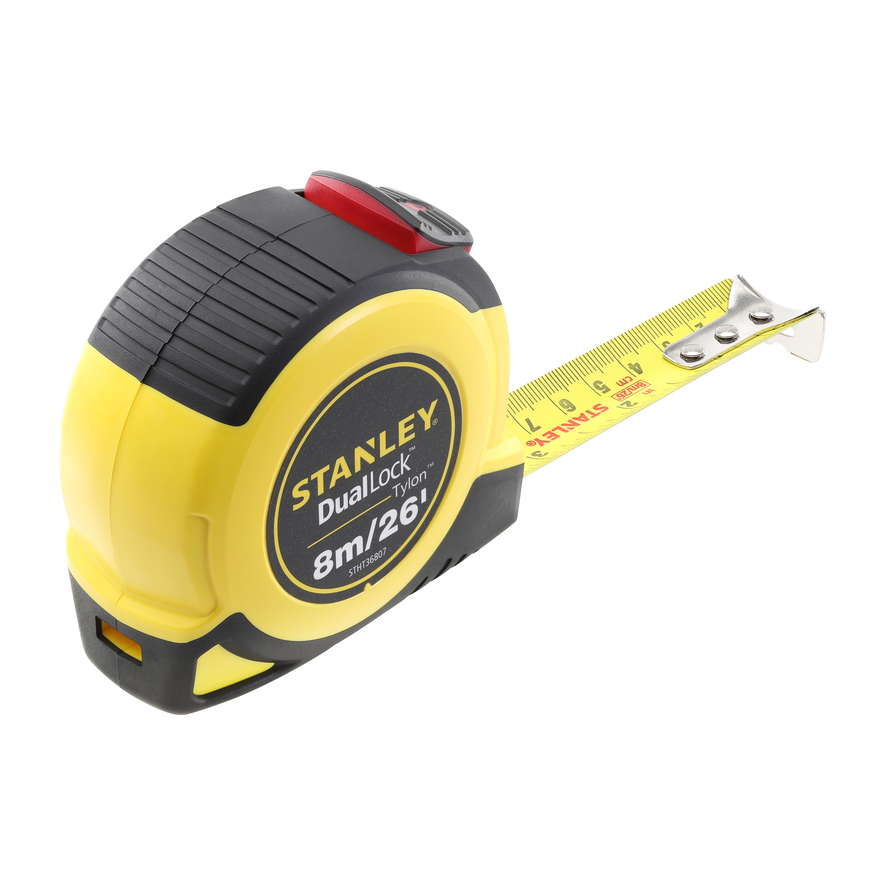 Stanley Tools Self-Locking Metric-British Leverlock Tape Tape Measures 8m/26 