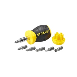 Stanley® Multibit Stubby Schroevendraaier