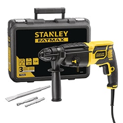 STANLEY® FATMAX® 750W 1.8J SDS-Plus Pneumatic Hammer Drill with Kit box (Kingfisher Exclusive)