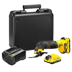 18V STANLEY® FATMAX® V20 Multi Material Cutting Tool with 2 x 2.0Ah Lithium-Ion batteries and Kit Box 