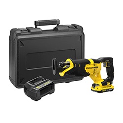 18V STANLEY® FATMAX® V20 Reciprocating Saw with 1 x 2.0Ah Lithium-Ion Batteries and Kit Box 