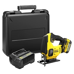 18V STANLEY® FATMAX® V20 Jigsaw with 1 x 4.0Ah Lithium-Ion Battery and Kit Box 