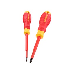 STANLEY® VDE 2 Piece Pozi and Slotted Screwdriver Set