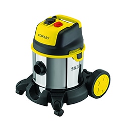 STANLEY® 20L Stainless Steel Wet and Dry Vacuum Cleaner with power tool connectivity