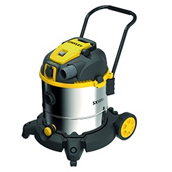 STANLEY® 50L Stainless Steel Wet and Dry Vacuum Cleaner with power tool connectivity