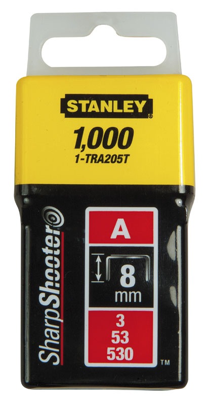 Stanley 1-TRA206T Agrafe 10 mm Type A Boîte 1000 pièces 