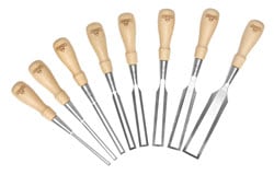 STANLEY® 8 Piece Sweetheart™ Socket Chisel Set with Suede Tool Roll