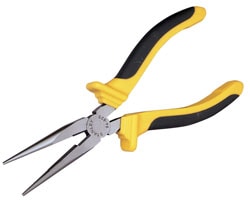 Bimaterial Dynagrip Straight Long-Nosed Pliers