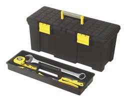 Tool Box with Flat Top & Tray