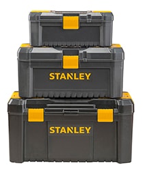 STANLEY® Essential BOX na nářadí s plastovými přezkami