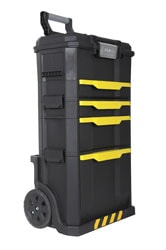 STANLEY® Modular Rolling workshop with on touch latch toolbox + drawer